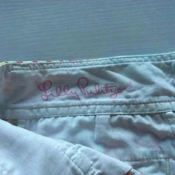 Lilly Pulitzer Callahan Shorts Size 0. 5” inseam Leaf Pattern, vibrant colorful - Picture 4 of 6